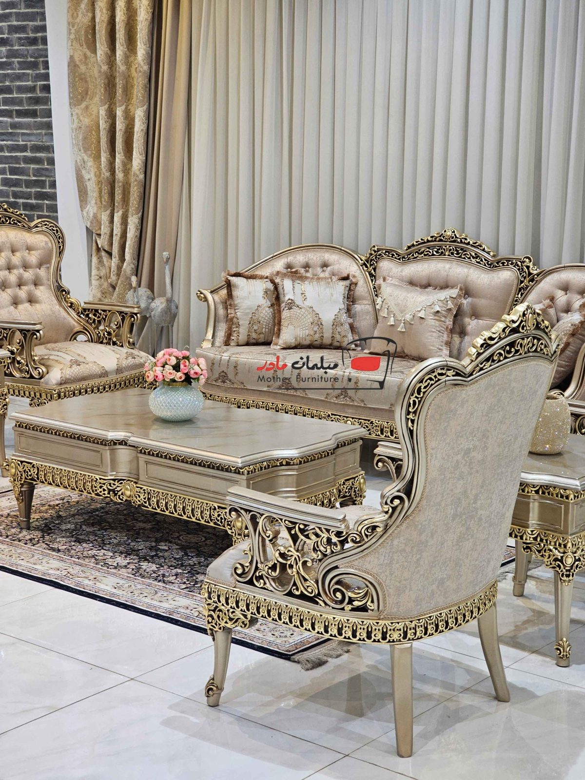 tatlis-sofa مبل سلطنتی چوبی