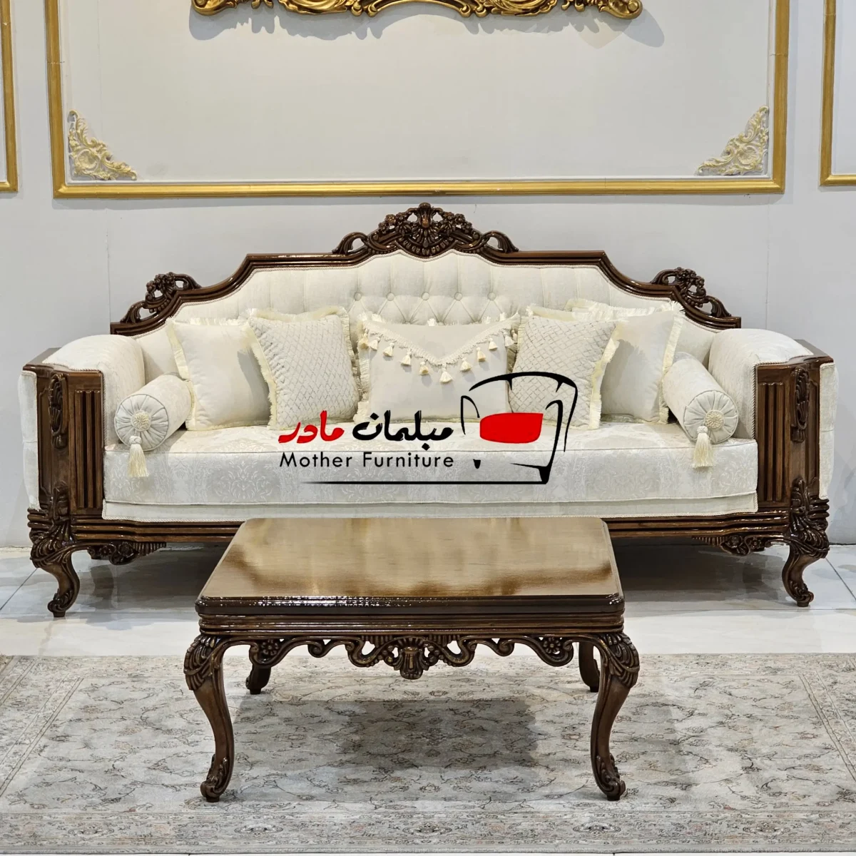 مدل زیبای سانیا چوب سوپر راش گرجستان فوم سرد و فنر پاکتی ناهارخوری از ۴ نفره تا ۱۲ نفره (7)