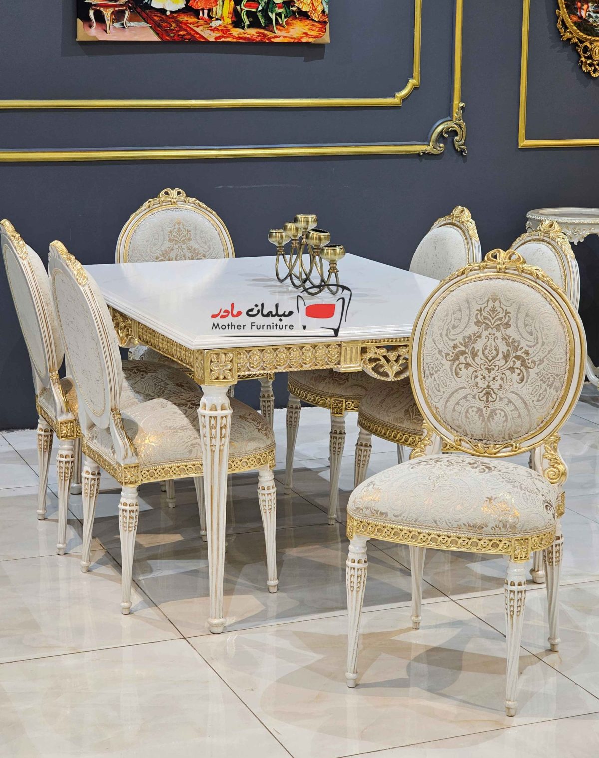 elize-6 میز ناهارخوری کلاسیک الیزه