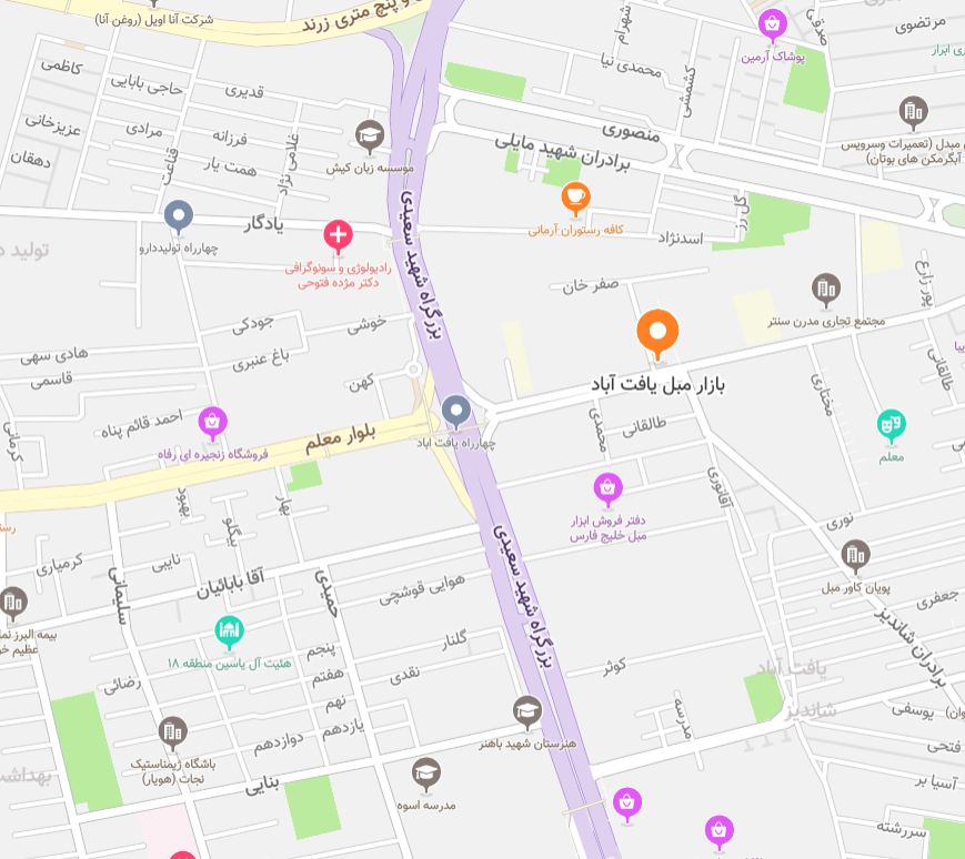 بازار مبل یافت آباد تهران